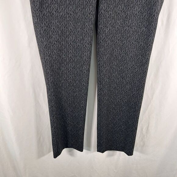 Vince Camuto Dress Pants Women's 12 Grey Black Pockets Mid Rise Button Zip Hook - Picture 3 of 9